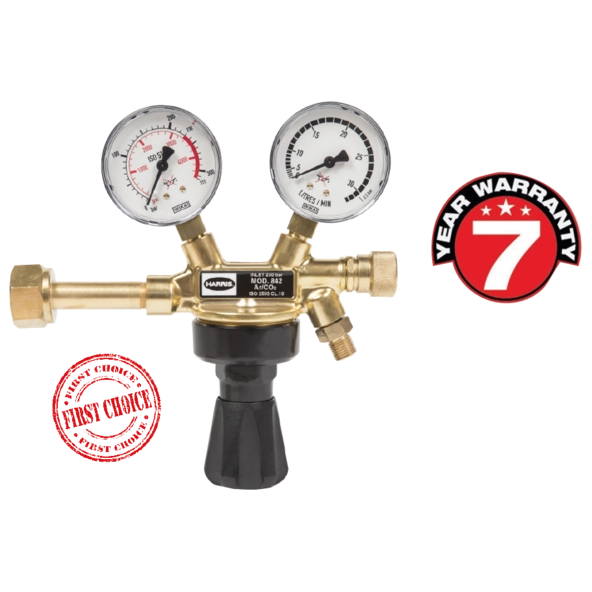 Flaschendruckminderer 230 bar - Modell 842 - Argon (u.a. Edelgase) Mischgas und CO2