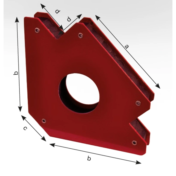 MGP-L Fixiermagnet mit Loch - Universal Schweissmagnet