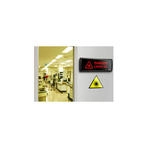 LED-Laserwarnleuchte - Laserwarnschild