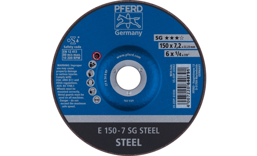 Schruppscheiben Leistungs-Linie SG E 150-7 SG STEEL