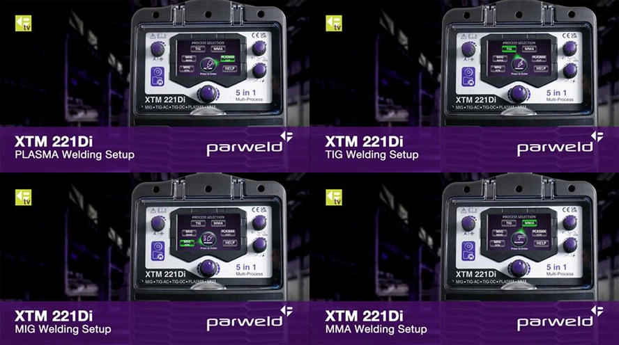 MIG/MAG Schweissinverter, Parweld XTM 221 Di / 5 in 1 !