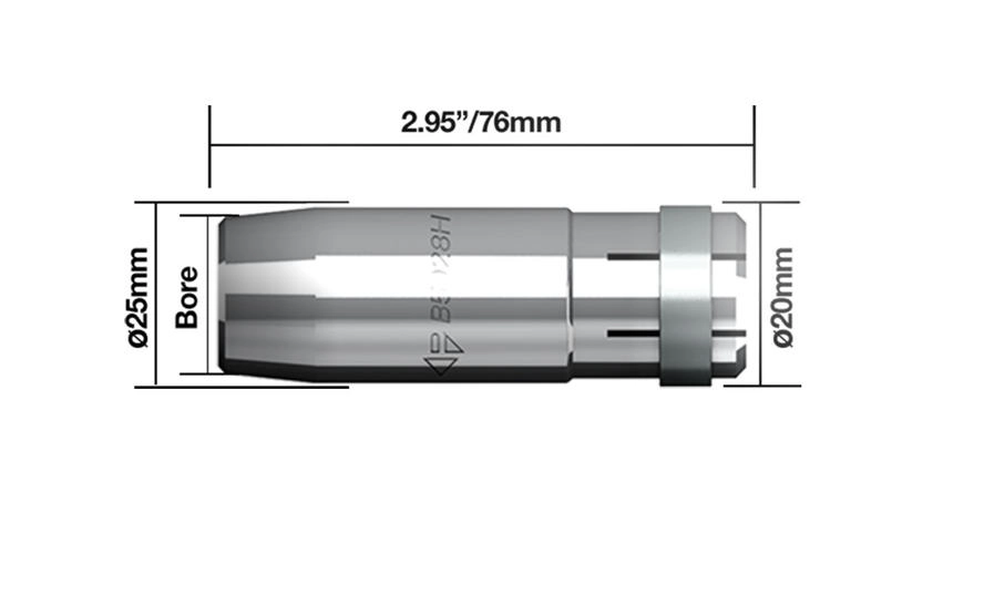 Gasdüse Konisch, hoch belastbar zu SB 401W (Set à 5 Stk.)